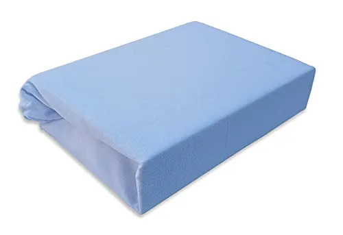 Lenzuolo con angoli elasticizzati in jersey, 60 x 120 cm, 70 x 140 cm, 80 x 160 cm, peso elevato 180 g/m² (70 x 140 cm, blu)