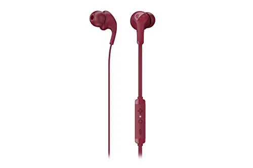 Fresh ’n Rebel Flow Tip In-ear Headphones | Wired Earphones with ear tip and integrated remote and microphone – Ruby Red