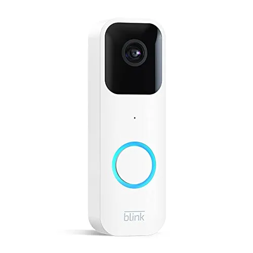 Blink Video Doorbell | Audio bidirezionale, video HD, notifiche del campanello e di movimento nell’app, con integrazione Alexa | Installazione semplice via cavo o senza fili (bianco)