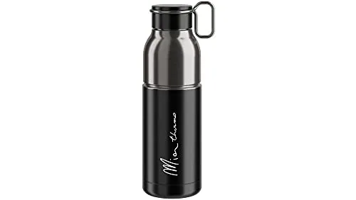 BIDON TERMO ELITE MIA 550ml NEGRO/PLATA