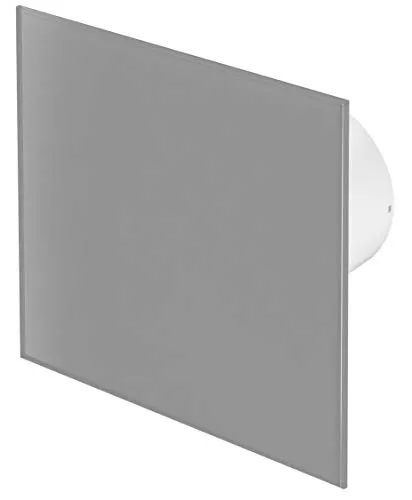 100mm Tirare il Cavo Aspiratore Vetro Grigio Opaco Pannello Frontale TRAX Parete Soffitto Ventilatore