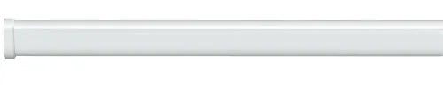 Spirella OVA - Riloga ad Angolo in Alluminio per Tenda da Doccia, Dimensioni: 170 x 70 cm, Diametro 30 x 17 mm, Colore: Bianco