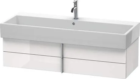 Mobiletto Duravit Vero Air Vanity a Parete 118,4 x 43,1 cm, 2 cassetti, per Vero Air 235012, Colore (Anteriore/Corpo): Laccato Lucido Marrone Oliva - VA628906161