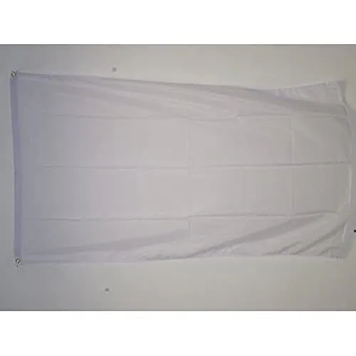 AZ FLAG Bandiera Monocolore Bianco 90x60cm - Bandiera Bianca 60 x 90 cm