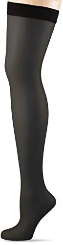 Wolford Naked 8 Stay-Up Calzamaglia, 7 DEN, Nero, M Donna