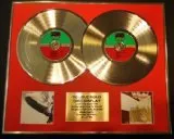 GOLD RECORD LED Zeppelin/Doppio CD Oro Display/Ltd. Edition/COA/LED Zeppelin & LED Zeppelin II