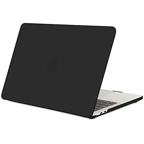 TECOOL Custodia MacBook PRO 13 Pollici 2016-2020 (Modello: A2338 M1/ A2289/ A2251/ A2159/ A1706/ A1708/ A1989), Sottile Plastica Cover Rigida Copertina Case per MacBook PRO 13 Touch Bar - Nero