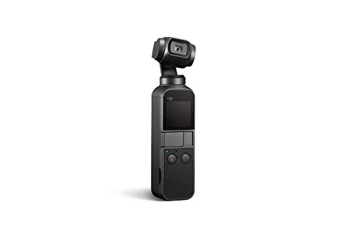 DJI Osmo Pocket - Sistema di Stabilizzazione a Tre Assi, Gimbal con Sensore da 1/2.3 Pollici, Campo Visivo di 80° e l'Apertura a f/2,0, Video in 4K/60FPS A, 100 Mbps