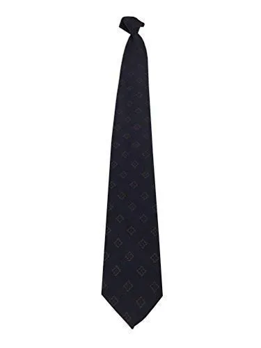 CAMERUCCI cravatta uomo rettangoli blu/cuoio cm 8,5 100% seta MADE IN ITALY