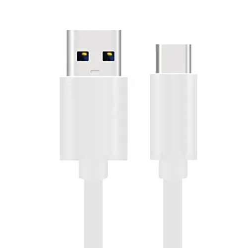 Kit Me Out Cavo Cavetto USB C per Xiaomi Redmi Note 7 [3.1 Amp] [1,2M] Cavi Carica USB Type C Trasferimento Dati e Ricarica Rapida [3.1 Amp] USB Typ C Cavo - Bianco
