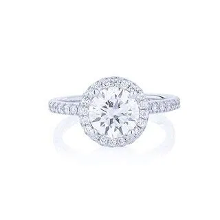Anello di fidanzamento da donna in oro bianco massiccio 14 K 18 K con diamante solitario da 1,90 carati e Oro bianco, 12,5, colore: bianco, cod. P-LRN-1720-LCD-WR-14K-M(1/2)