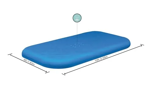 Bestway 58108 Copertura Per Piscina Family Da 305 X 183 Cm, Blu