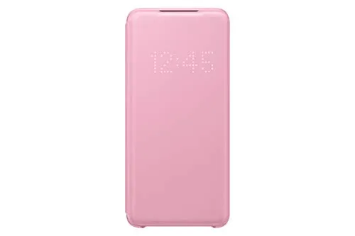 SAMSUNG EF-NG980PPEGEU - Cover ufficiale Galaxy S20 Plus, con display LED, colore: Rosa