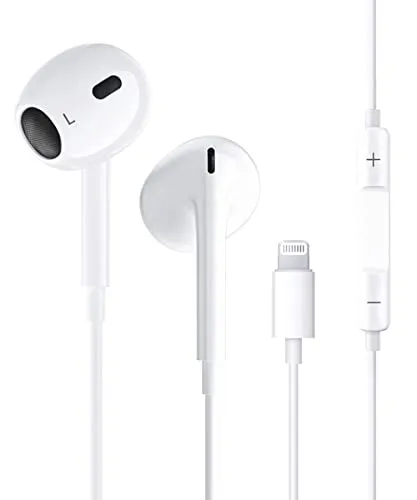 Auricolari per iPhone,Auricolari in-Ear,Cuffie con filocablato Forniscono controllo del volume e del microfono compatibile con iPhone 12/ 12Pro/11/11Pro/Max/XS/Max/XR/X/8/Plus/7 per i0S 10/11/13