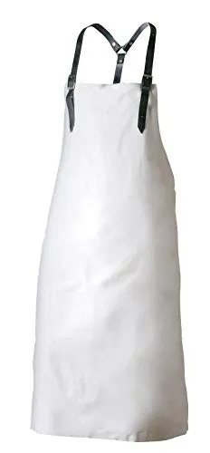 FELDTMANN Grembiule in pelle bovina 1A – Cinturino in pelle bovina – Bianco – ca. 80 x 100 cm