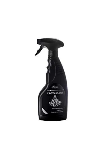 Hagerty Crystal Clean detergente spray per cristallo 500 ml I detergente efficace per lamapadari I detergente spray per la cura e la pulizia facile di lampadari di cristallo e metallo