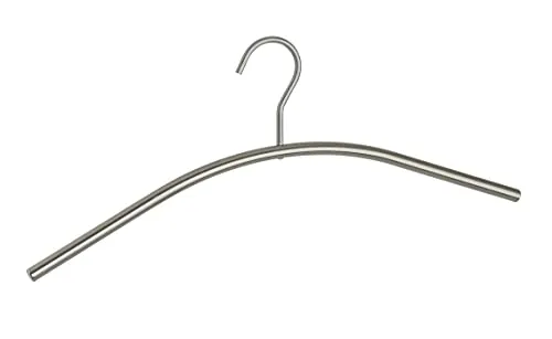 WENKO Gruccia Steel - gruccia appendiabiti, Acciaio inossidabile, 45 x 16 x 1.2 cm, Argento opaco