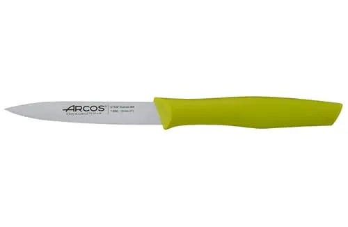 Arcos Serie Nova - Coltello da Mondo - Lama in Acciaio Inox da 100 mm - Manico in Polipropilene Colore Verde