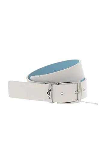 Armani Cintura Reversibile Bianco Azzurro Kids MOD. 401515 XS 4/6A