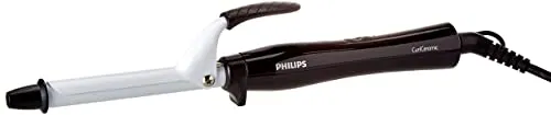 Philips Cura dei capelli BHB862/00 CurlCeramic Arricciacapelli, 200° per Risultati Efficaci, 16 mm, Blanco, Nero