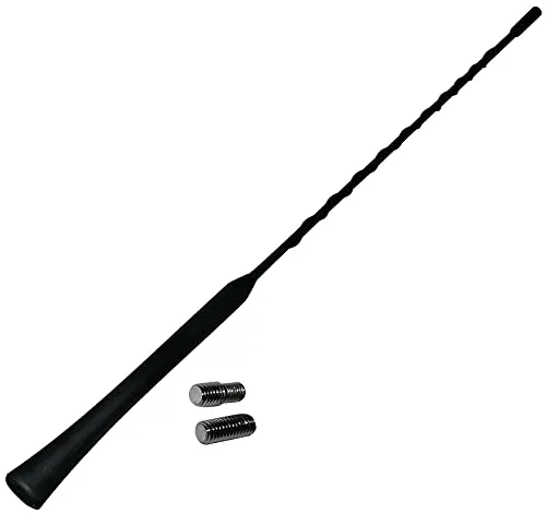 Aerzetix - Antenna per autoradio universale a 39 cm con filettatura M5 M6 .