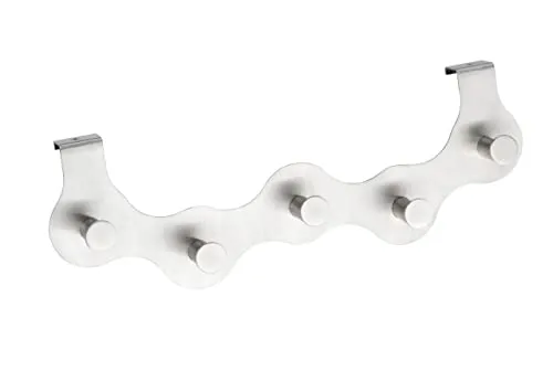 WENKO Gancio sopraporta Garda acciaio inossidabile, Acciaio inossidabile, 32.5 x 11 x 5.5 cm, Opaco