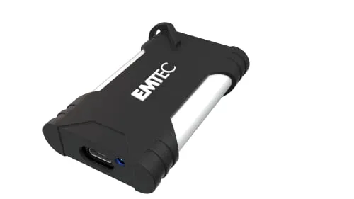 EMTEC - Unità SSD esterna X210G Gaming portatile da 2 TB, 2 TB - ECSSD2TX210G - USB-C 3.2 Gen2 - Fino a 1100MB/s - 3D NAND Flash - Archiviazione Documenti, Musica, Video HD Nomade