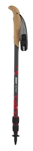 Swix Bastoncini da Trekking Mountain Sonic PRO Carbon Pole, 56 cm-140 cm, Nero