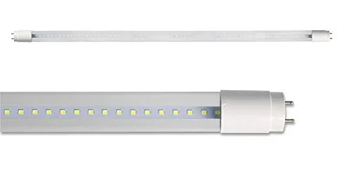 Vetrineinrete® Neon led smd attacco t8 g13 24 watt luce bianca fredda 6500k 265v tubo 120 cm alta luminosità X52