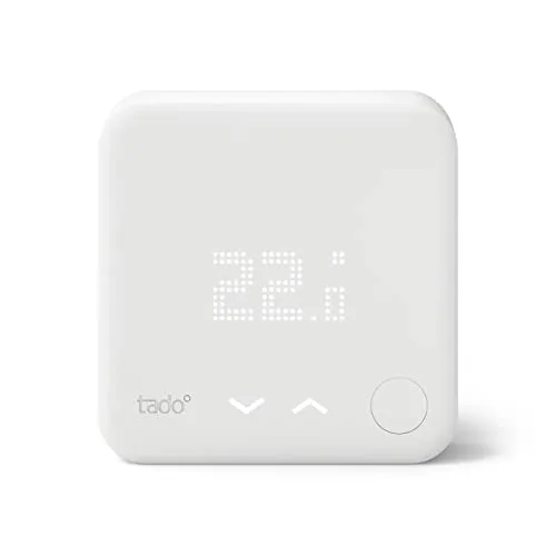 tado° Termostato Intelligente Cablato – Accessorio aggiuntivo per il controllo della temperatura multi-stanza – Termostato caldaia – Termostato smart – Adatto per riscaldamento a pavimento