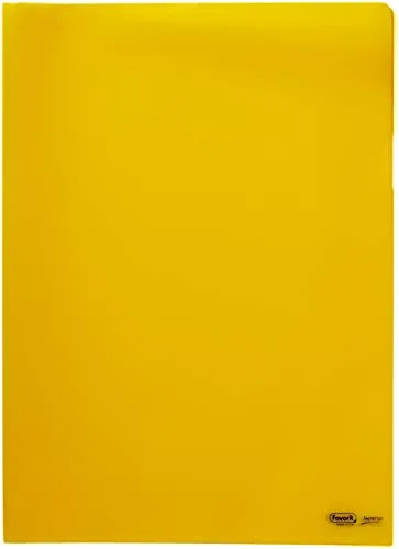 Favorit 100460005 - Cartellina a L Colorata, 22 x 30 cm, Giallo