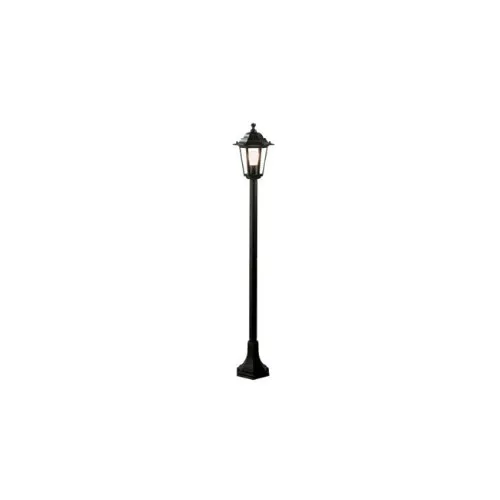 Lampioncino design classico paletto luce da esterno nero 121cm