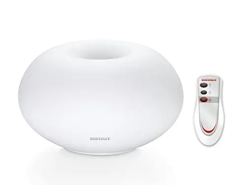 Soehnle Milano Plus Aroma Diffusore con telecomando, diffusore di aromi con fragranza e/o illuminazione, nebulizzatore con cambio di colore e funzione di arresto