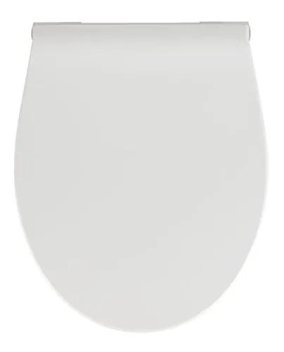 WENKO Sedile WC Premium LED - antibatterico, con illuminazione notturna e sensore acustico, Termoindurente, 36.8 x 44 cm, Bianco