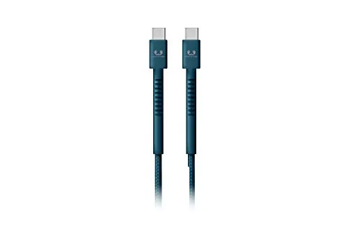 Fresh ’n Rebel USB-C Fabriq Cable | USB-C to USB-C Charging & Sync Cable 1,5 meter – Petrol Blue