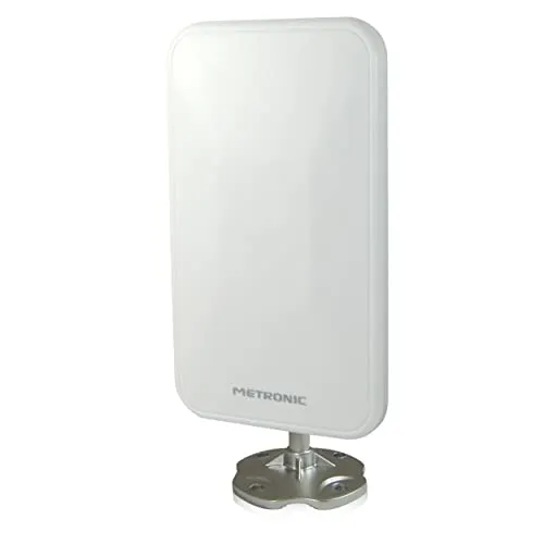 Metronic 415981 Antenna da Esterno XP 94 4K Dab+ UHD Compatta DVBT/DVT2 Protezione 5G - Bianco