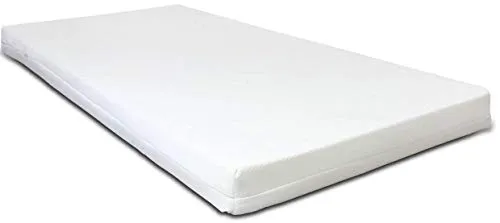 Materasso per culla, 90 x 40 x 6 cm, colore bianco