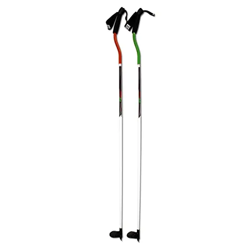 N&W CURVE SKI APL Bastoncini Ergocurve 250 ad Asta Fissa in Carbonio per Sci Alpino, Vertical Race. (130cm)