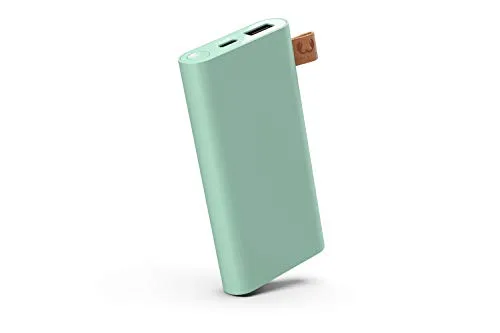Fresh 'n Rebel Powerbank 6000 mAh USB-C | Portable charger - 2-ports USB-C & USB – Misty Mint