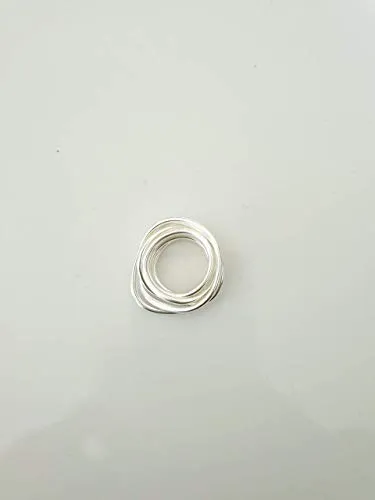 Anello filo della vita in argento, anelli regolabili, anelli artigianali, fatto a mano, pezzo unico, filodellavita, artigianato italiano