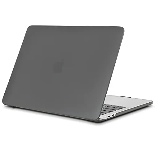 TECOOL Custodia MacBook Pro 13 Pollici M2 2022 M1 2020-2016 A2338 A2289 A2251 A2159 A1989 A1706 A1708 con Touch Bar, Case Cover Rigida in Plastica Sottile, grigio