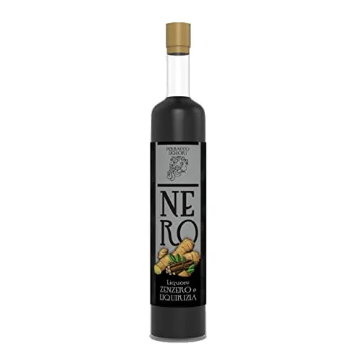 Nero | liquore alla liquirizia e zenzero digestivo artigianale naturale alla liquirizia purissima - 50cl