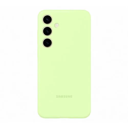 Samsung Silicone Case cover morbida colorata per Galaxy S24+, Light Green