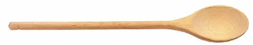 Tescoma 637316 Woody Cucchiaio Ovale, Legno Naturale, 35 cm