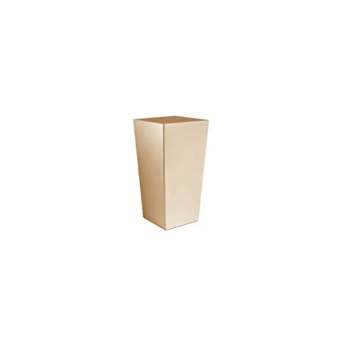 Vaso per piante Urbi Square 2 Lt con inserto, altezza 20 cm colore: beige