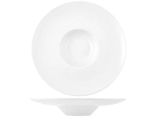 H&H 8720433 Pasta Bowl, Porcellana, Bianco, 33 cm