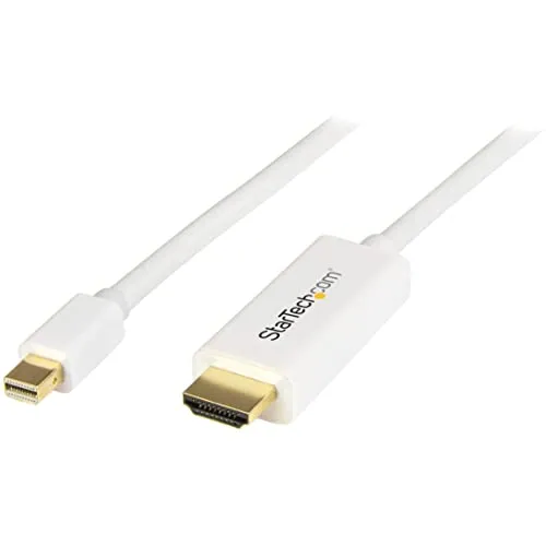 StarTech.com Cavo convertitore adattatore Mini DisplayPort a HDMI, mDP a HDMI da 1m, 4K bianco