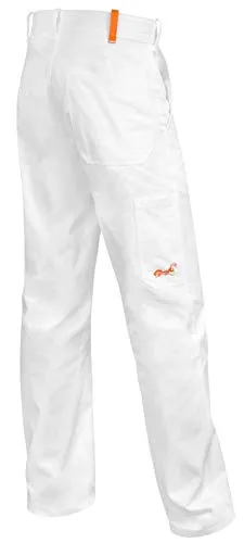 strongAnt® - Pantaloni Essen Pittore Stuckateur Addetto alle Pulizie. Pantaloni da Lavoro da Uomo - Made in EU - Bianco 54