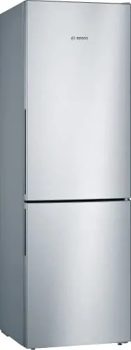Bosch Elettrodomestici, Serie 4, Frigo-congelatore combinato da libero posizionamento, 186 x 60 cm, Inox look KGV362LEAS, 308 litri