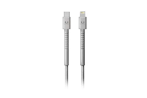 Fresh ´N Rebel Micro-USB Fabriq Cable | USB-C to Apple Lightning Charging & SYNC Cable 3 Meter – Ice Grey